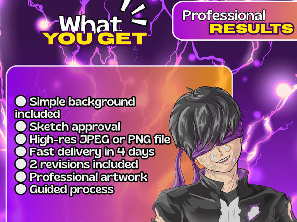 Transform yourself or your character into EPIC anime artwork